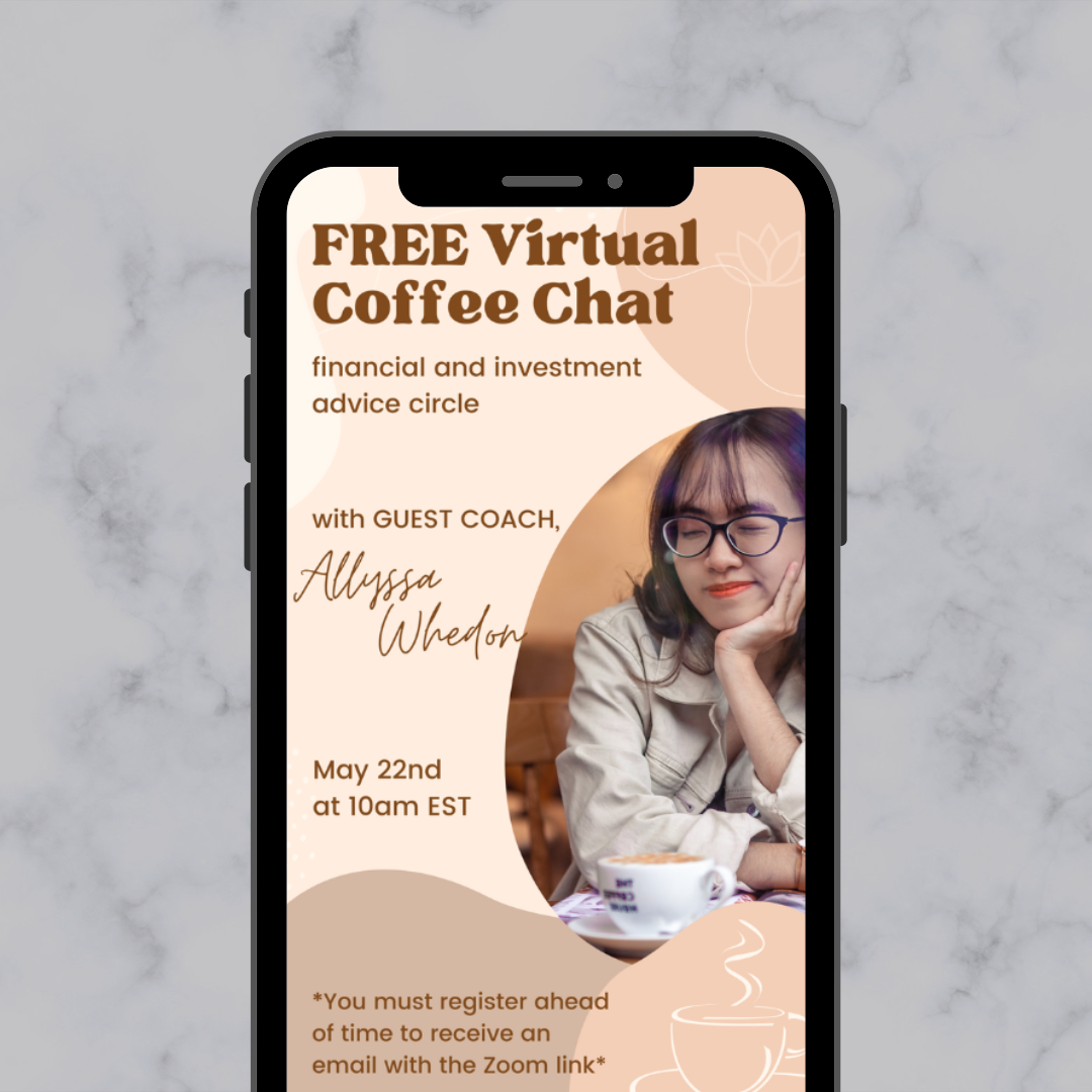 Instagram story example - coffee chat event