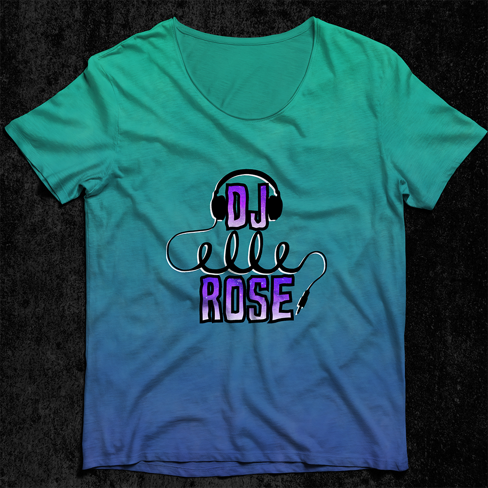 DJ Rose Logo on shirt