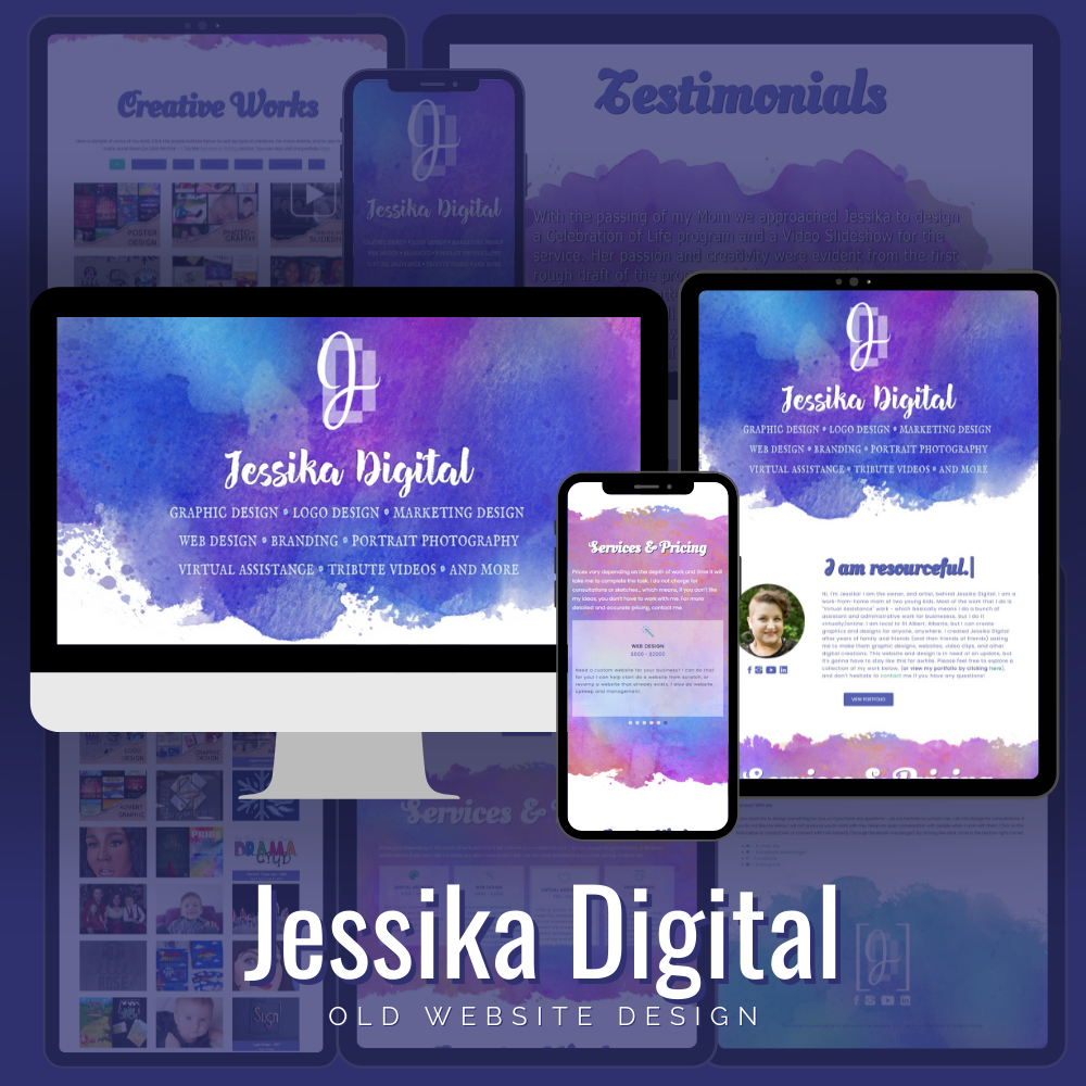 Old Jessika Digital Website Design
